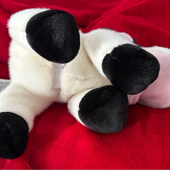Russ Clarise White and Black Cow Puppet Plush MOO Noise WORKS MINT - Picture 3 of 7